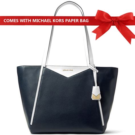 michael kors whitney bag in blue|Michael Kors whitney tote.